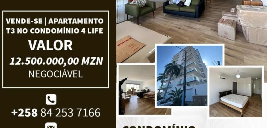 VENDE-SE | APARTAMENTO T3 NO CONDOMÍNIO 4 LIFE